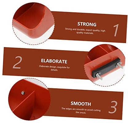 ORFOFE Compartment Piglet Feeding Trough Hanging Wall Feeder Plastic Compartment Trough Livestock Supplies Easy Clean