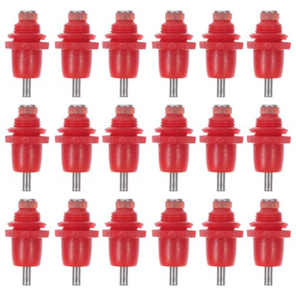 20pcs Automatic Poultry Waterer Nipples for Chicken Bucket Spring Head Chicken Drinking Water Equipment Replacement Waterer Nipples for Agricultural and Livestock Use