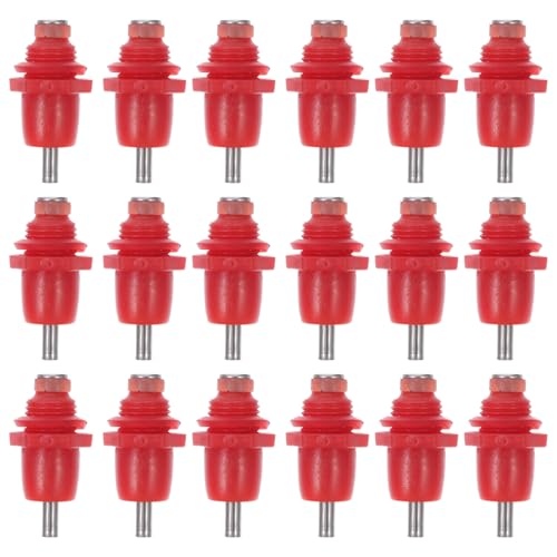 20pcs Automatic Poultry Waterer Nipples for Chicken Bucket Spring Head Chicken Drinking Water Equipment Replacement Waterer Nipples for Agricultural and Livestock Use