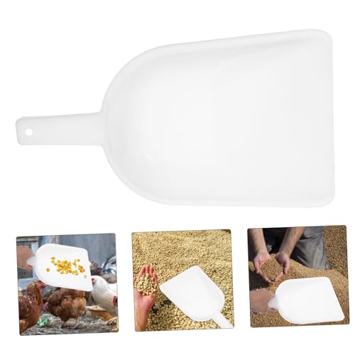 Plastic Poultry Feed Shovel Large Garden Scoop Livestock Feeding Tool Ergonomic Handle for Farm and Home