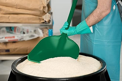 SPARTA Polypropylene Sanitary Shovel, One-Piece Molded Food and Ice Scoop for Commercial Kitchen and Bulk Ingredient Transfer, 10" x 13.75" Scoop, Green - color: Green, size: 10" x 13.75" Scoop