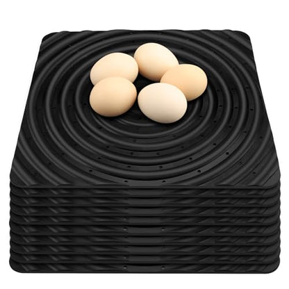 10 Pack Washable Nesting Pads Chicken Nesting Boxes Chicken Bedding for Chicken Coop, 13 x 12 inch - color: 10pack-black