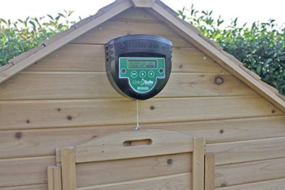 Brinsea ChickSafe Advance Automatic Chicken Coop Door Opener for Vertical Sliding or Hinged Hen House Doors with Programmable Timer, Digital Display, 8 lb. Lift Capacity - style: Light Sensor & Timer