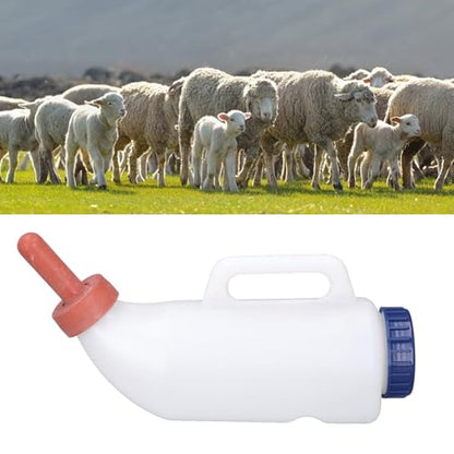 Calf Nursing Bottle, Nurser Bottles with Handle, Calf Cow Feeding Milk Bottle Cups, 2L Calf Cow Feeding Milk Bottle Cups, Animal Feeding Bottle, Goats Milk Feeder for Farm