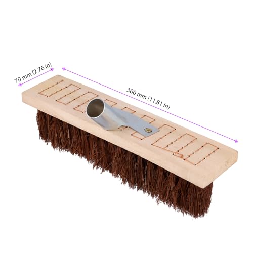 JEUIHAU 2PCS 12 Inch Floor Scrub Brushes, Outdoor Deck Brush for Concrete Floor, Garden, Patio and Wooden Deck Cleaning