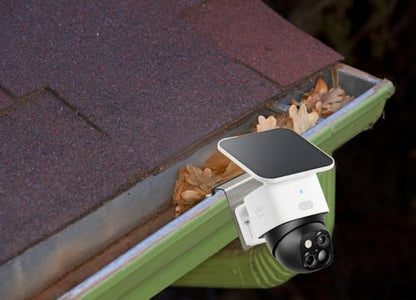 Gutter Mount Bracket Compatible with Eufy SoloCam S340/S330/E30 | No Drill Installation Weatherproof Mounting Bracket with Anti-Rust Screws for Outdoor