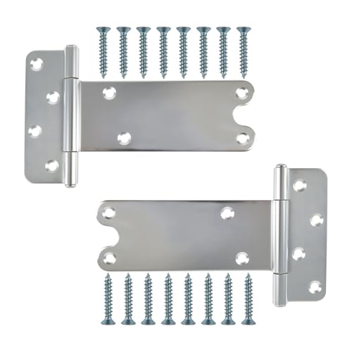 8 in T-Strap Shed Door Hinges,300 Lbs Capacity, 2 Pack Heavy Duty Tee Hinge, T-Gate Hinges,Silver Gate Strap Hinges, Wrought Hardware for Wooden Fences, Barn Door, Shed Doors (Patent Pending) - color: Silver, size: 8 in -2 pcs