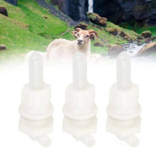 9PCS Livestock Feeding Nipples, Small Animal Milk Drink Nipples Soft Nipples for Bottles for Goats and Cheeps