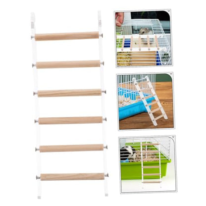 DECHOUS Bird Indoor Toy Small Pet Ladder Bird Biting Ladder Toy for Chicken Coop Parrot Cage