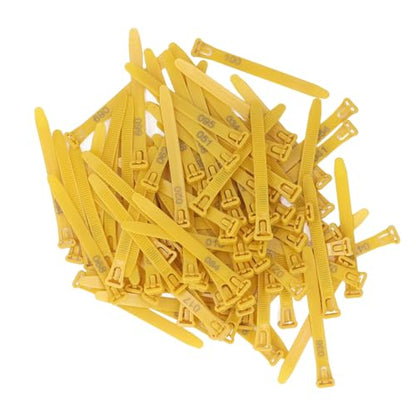 Zopsc Chicken Leg Rings, Numbered Identification Bands for Chicks, Pigeons, Ducks, Goose, Poultry Leg Bands with Numbers, Durable Poultry Identification Rings for Farm - color: Yellow