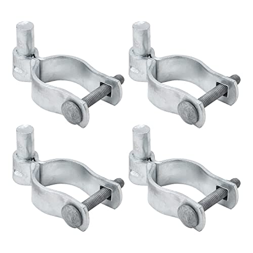 VIVIDA 1-7/8" Chain Link Gate Hinge 4 PCS, Galvanized Pipe Post Hinge for 1-7/8" OD Pipe, Chain Link Gate Hardware - size: 1-7/8" (4 PCS)