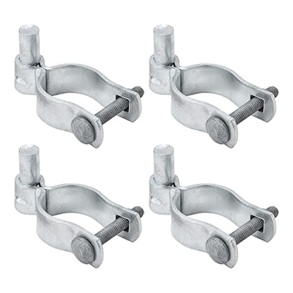 VIVIDA 1-7/8" Chain Link Gate Hinge 4 PCS, Galvanized Pipe Post Hinge for 1-7/8" OD Pipe, Chain Link Gate Hardware - size: 1-7/8" (4 PCS)