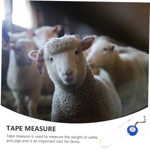 Animal Weight Measuring Tape 2.5m Blue Cattle Pig Goat Weight Tape Measure for Livestock Body Circumference Style