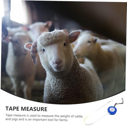 Animal Weight Measuring Tape 2.5m Blue Cattle Pig Goat Weight Tape Measure for Livestock Body Circumference Style