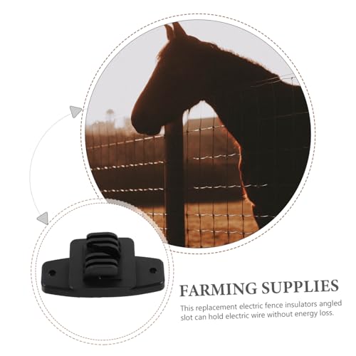 50Pcs Electric Fence Insulators for DIY Farm Use Durable Material Wire Holding Accessories Excellent Insulation Stability for Secure Fencing