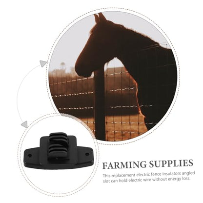 50Pcs Electric Fence Insulators for DIY Farm Use Durable Material Wire Holding Accessories Excellent Insulation Stability for Secure Fencing