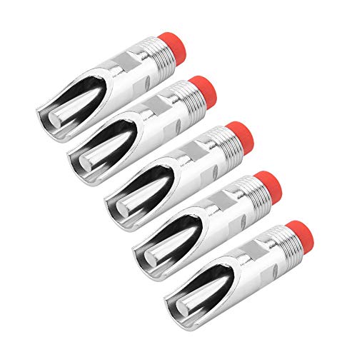 5Pcs Stainless Steel Automatic Nipple Drinker Feeder,Waterer RedDuckbilled for Sows Piglets