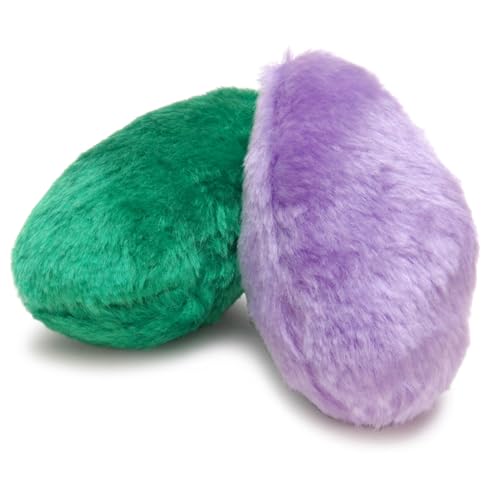 Jeffers Pet Little Dotz Plush Squeaky Dog Toy 2 Pack, 4.5" - Squishy Fleece Puppy Toy Set with Built-in Squeaker for Dogs, Small Pet Toys for Fetch, Chew, Snuggle, Interactive Play, Assorted Color - color: Multicolor Little Dotz