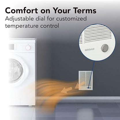 Broan-NuTone 194 High Capacity Wall Heater, White Painted Grille, 3000/1500 Watt 240 VAC, Covers 300 sq. ft. at Factory Wired Voltage - style: 3000/1500 Watt