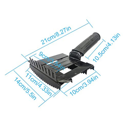 Livestock Shedding Comb, Metal Livestock Brush Tools for Cow, Horse, Sheep (Black), 7.87 X 5.5
