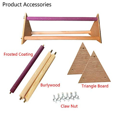 Chicken Perch Chick Wood Stand for Hens Handmade Chicken Swing Bird Perch Stand Toy for Large Bird Parrot Hens Macaw