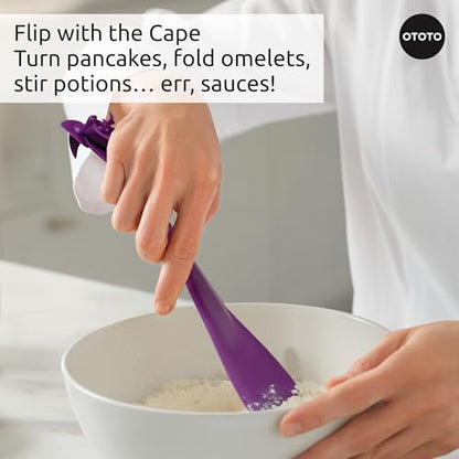 OTOTO Jar Spatula and Pastry Brush - Silicone Heat Resistant and Basting Brush, Cooking and Baking Spatula, Spooky Witchy Gifts, Gothic Kitchen Halloween Gifts, Unique Kitchen Gadgets (Witchin) - color: Witchin
