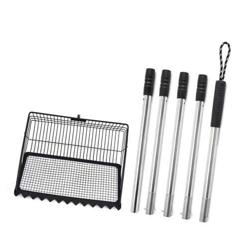 Comfortable Long Handle Waste Tool with Swappable Attachment for Household Pet and Poultry Care Chicken Area