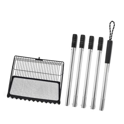 Comfortable Long Handle Waste Tool with Swappable Attachment for Household Pet and Poultry Care Chicken Area