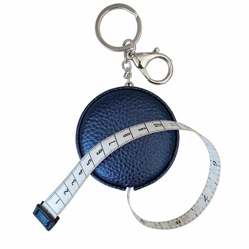Tape Measure for Body Measuring Tape Double Scale Body Sewing Flexible Ruler for Medical Body Measurement Tailor Craft Ruler, Retractable Key Chain Mini Tape Measure 120 Inches/300cm (Royal Blue) - color: Royal blue