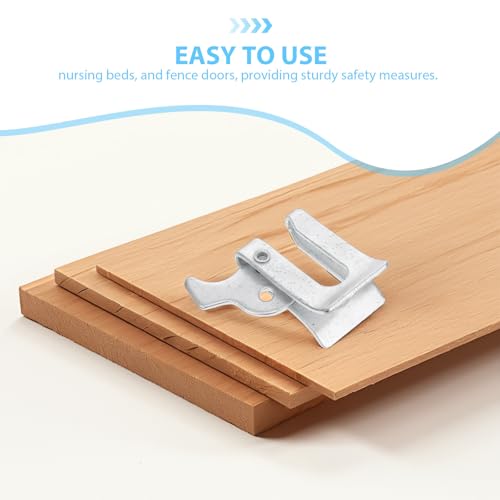 5pcs Piglet Nursery Fence Lock Gate Latch Lock Kit for Farrowing Crates and Fence Gates Made of Sturdy Galvanized Iron with Easy Operation and Secure Locking for Farm Applications