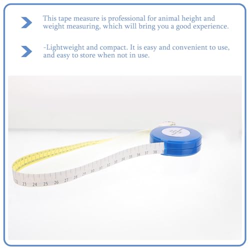 Angoily Cattle Tape Measure and Animal Weight Tape Measure for Livestock Body Size, 250cm Length with Farm Use for Pigs, Cows, Horses, and Goats