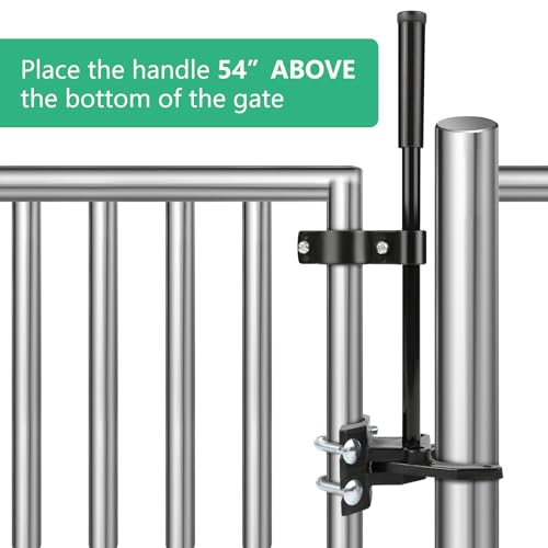 Pool Gate Latch,1-5/8" x 2-3/8" Gate Latch for Pool Gate Safety Latch, Auto Pool Gate Lock in Pool Fence, Pool Lock for Gate, Chain Link Fence Gate Latch, Horizontally (1-5/8" x 2-3/8") - size: 1-5/8" x 2-3/8"