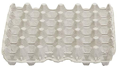 Little Giant® Egg Flat Carton - Reinforced Flat Egg Carton Trays Holds 30 Eggs for Storage and Transport - Pack of 12 - Made in USA