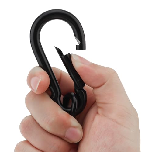 2 Pack Gate Chain Lock for Outdoor Fence,304 Stainless Steel Gate Chain 39" x 13/64" with Both-Ended M8 Carabiners,Chain Link Latch Lock for Wooden Fence Pet Cages (39" x 13/64", Piece, 1) - size: 39" x 13/64"