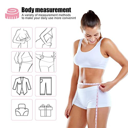 Tape Measure Body Measuring Tape, Retractable 60 Inch Soft Mini Measuring Tape, Small Sewing Fabric Tape Ruler for Cloth Waist Medical Nursing Craft(12 Pack) - color: 12 Colors Package