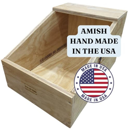 XL Rabbit Nest Box – Heavy-Duty Wood – Large & Giant Rabbit Breeds – Perfect for Nesting & Breeding Rabbits and Small Animals