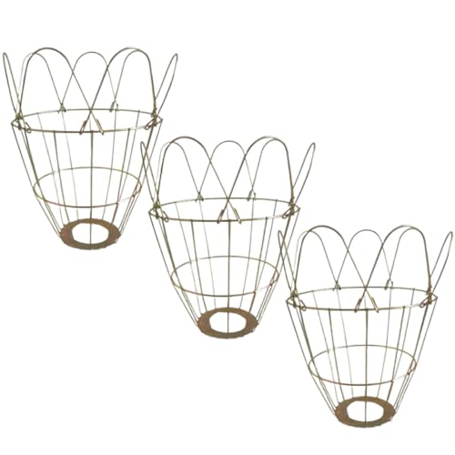 3Pcs Heat-Resistant Livestock Bulb Covers with Sturdy Light Cage for Poultry and Piglet Heating Lamps, Waterproof and Wear-Resistant Lamp Shade Accessory for Animal Housing Use