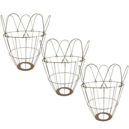 3Pcs Heat-Resistant Livestock Bulb Covers with Sturdy Light Cage for Poultry and Piglet Heating Lamps, Waterproof and Wear-Resistant Lamp Shade Accessory for Animal Housing Use