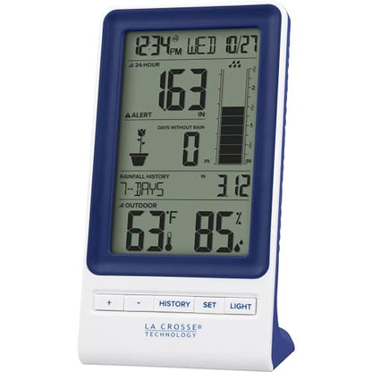 La Crosse Technology 724-1415BL Wireless Rain Station with Temperature and Humidity