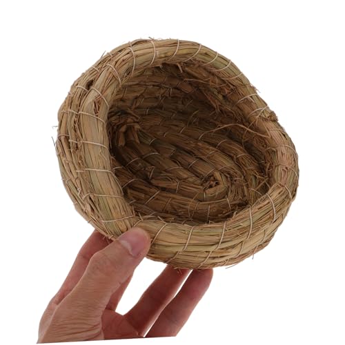 Outanaya 2pcs Chicken Coop Straw Woven Nesting Boxes Laying Pad Private Sleeping Bed for Chickens