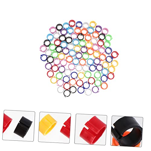 FOMIYES 900pcs Mixed Color Poultry Foot for Birds Chickens and Pigeons Lightweight Leg Bands for Easy Identification and Management
