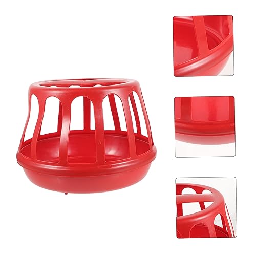 Portable Chicken Feeder Trough Durable Poultry Feeding Container Multi Functional Design for Dry and Wet Food Convenient for and Other Poultry Capacity