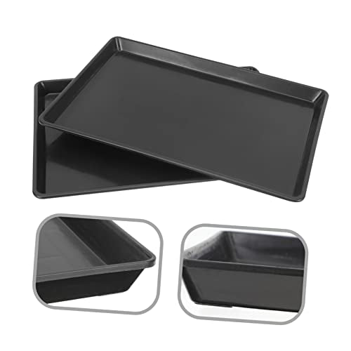 BESPORTBLE 2pcs Dog Crate Tray for Parakeet and Small Pets Potty Pan for Bunny Cage and Cat Litter Easy- Non-Leak Design - size: 46x30cm
