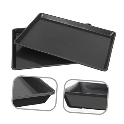 BESPORTBLE 2pcs Dog Crate Tray for Parakeet and Small Pets Potty Pan for Bunny Cage and Cat Litter Easy- Non-Leak Design - size: 46x30cm
