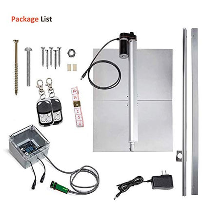Chicken Coop Auto Door Opener Kit Door Opener & Closer with Light Sensor Rainproof Outdoor Controller Actuator Motor,Remote Control Poultry Coop (Timer Version) - size: Timer Version