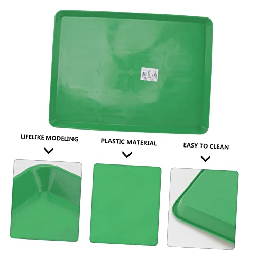 Toyvian Plastic PET Toilet Tray for Rabbits Chickens and Ducks Easy-to-Clean Bedpan for Animal Cages PET Cage Supplies Green