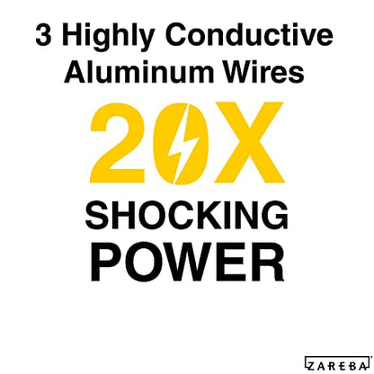 Zareba Heavy-Duty Sure Shock Aluminum Polywire - PVC-Coated Fiberglass and UV-Stabilized Electric Fence Line - 1,320 Foot Spool - Equine Fencing, Temporary Electric Fence - HDW1320YA-Z