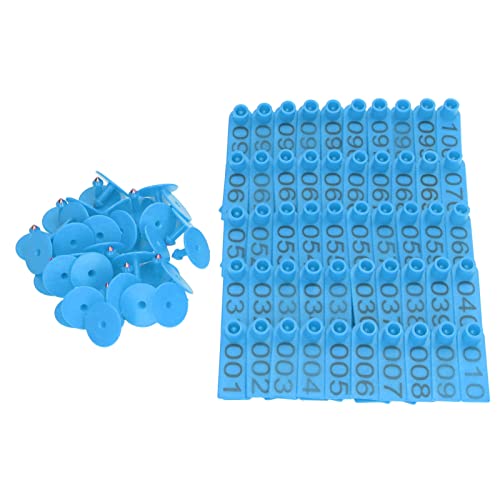 100 Sets Numbered Cattle Ear Tags,Cow Tags,Cattle Ear Tags Numbered 001-100, Numbered Cattle Ear Tags Accurate Livestock Identification Card for Cow Pig Sheep ﻿(#3) - color: #3