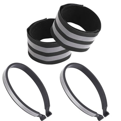 Light Weight Reflective Trouser Pant Clip Pant Leg Cuff Clip Cycling Trouser Wrap Bicycles Accessories - color: Styles A