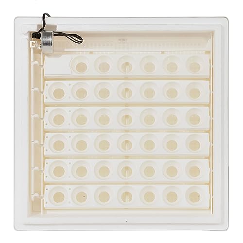 Farm Innovators Egg Incubator with Automatic Egg Turning & Humidity Control, Egg Candler w/Digital LCD Display for Improved Hatching, 4 Pack, White
